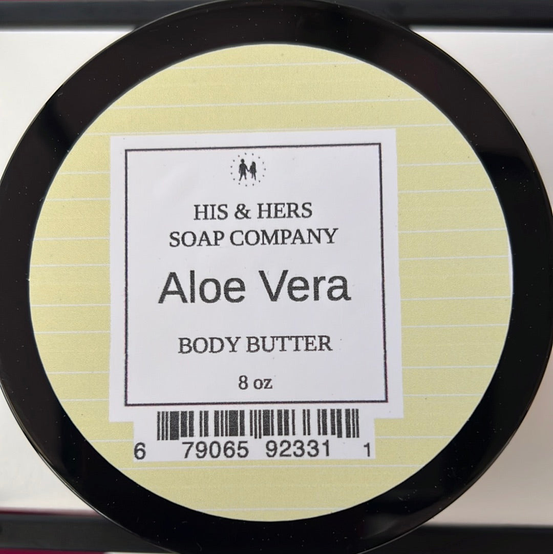Aloe Vera Body Butter Moisturizer – His & Hers Soap Company