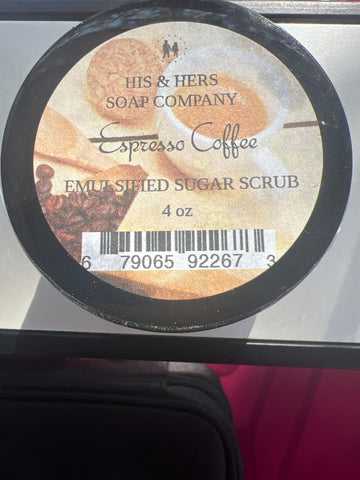 Espresso Coffee Emulsified Sugar Scrub